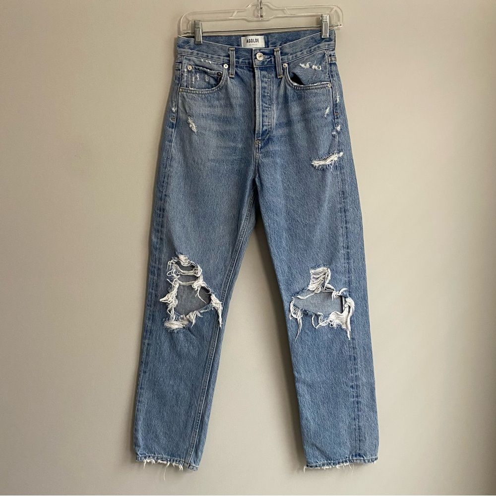 Agolde 90's Mid Rise Loose Fit Jeans in Fall Out